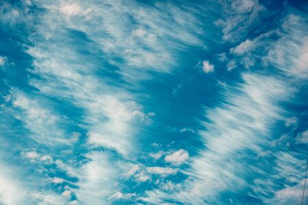 The texture of the sky with many beautiful clouds.の写真素材