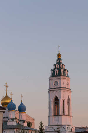 City Tula. Russia - July 09, 2021: Bell tower Memorial church in the name of the Annunciation of the Most Holy Theotokos.のeditorial素材