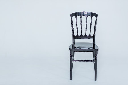 Chair with is an empty white room on a white background.の写真素材