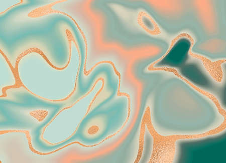 Gold marble design. Abstract green and orange color. A beautiful combination of marble and gold....