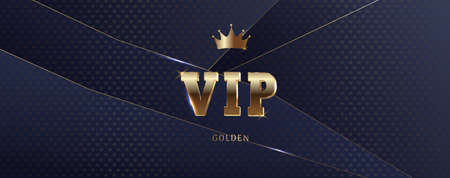 VIP Party Invitation with Gold Crown and Sequins. Radiance and light on a dark background. Premium invitation card. Grand opening banner. Gold luxury elegant vip. Vectorのイラスト素材