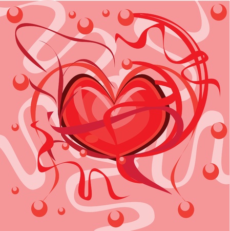 Abstract background with heart. Illustrationのイラスト素材