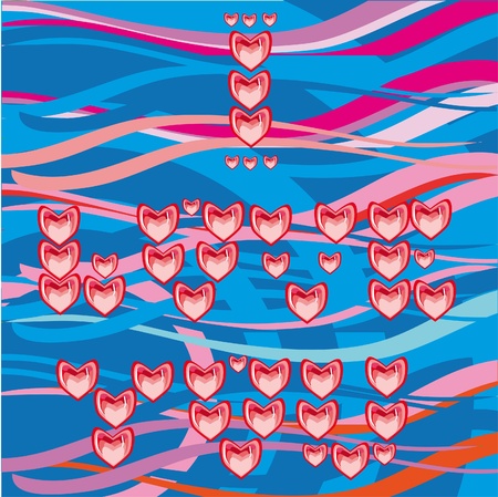 abstract love background. Illustration.のイラスト素材