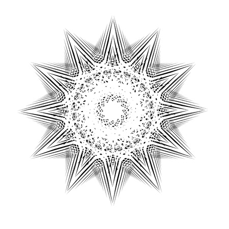 Abstract isolated vector snowflake. Illustration.のイラスト素材