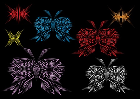 set of butterfly. Illustrationのイラスト素材