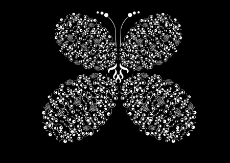 butterfly on isolated background. Illustrationのイラスト素材