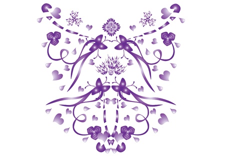 abstract butterfly on isolated background. Illustrationのイラスト素材