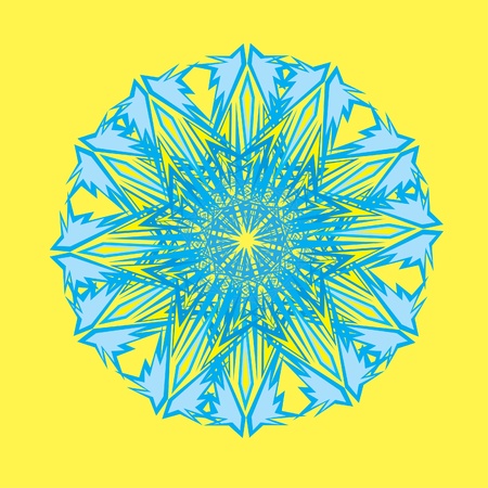 Abstract isolated vector snowflake. Illustrationのイラスト素材