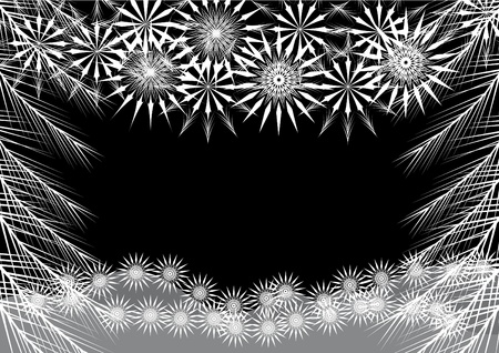 winter background with snowflakes. illustrationのイラスト素材