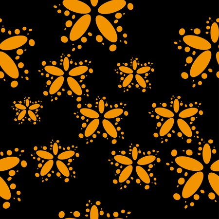 abstract seamless texture witn flowers. illustrationのイラスト素材