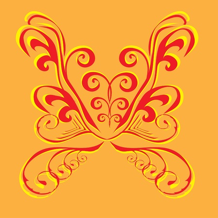 abstract butterfly on isolated background. Illustrationのイラスト素材