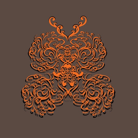 abstract butterfly on isolated background. Illustrationのイラスト素材