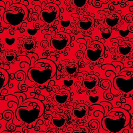 abstract love seamless patternのイラスト素材