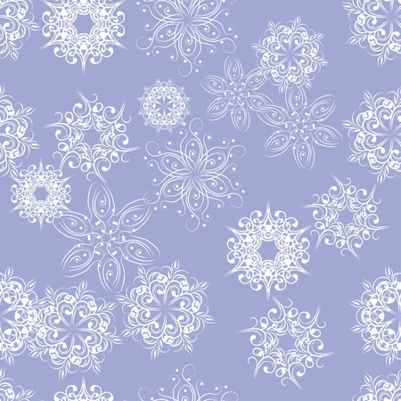 winter background with snowflakes. illustrationのイラスト素材