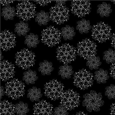 winter background with snowflakes. illustrationのイラスト素材
