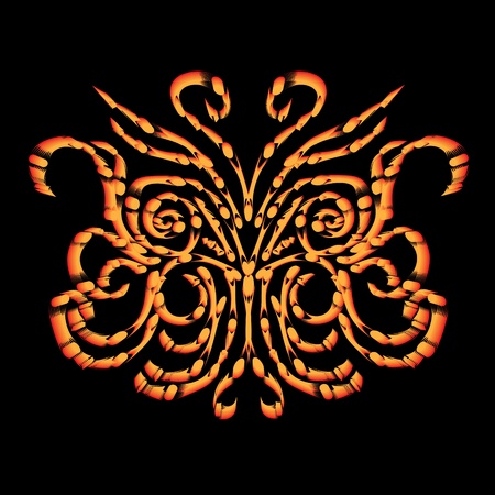 abstract butterfly on isolated background. Illustrationのイラスト素材