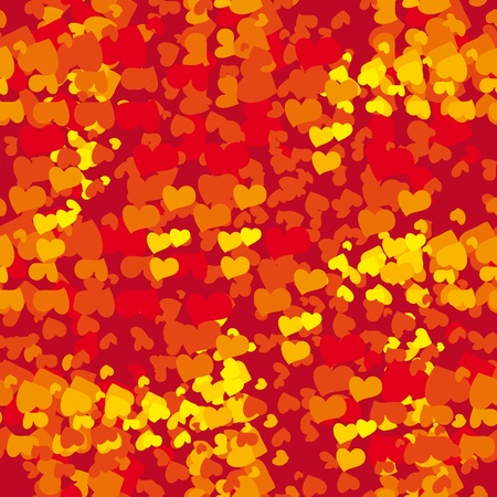 abstract love seamless pattern with heartsのイラスト素材