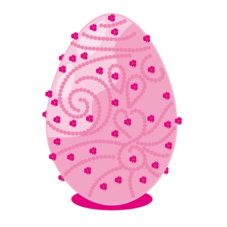 easter egg on isolated background. Illustration.のイラスト素材