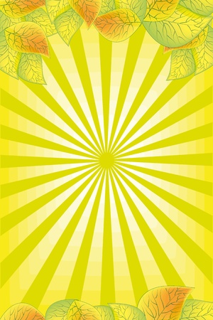 Spring leafs abstract background for your textのイラスト素材