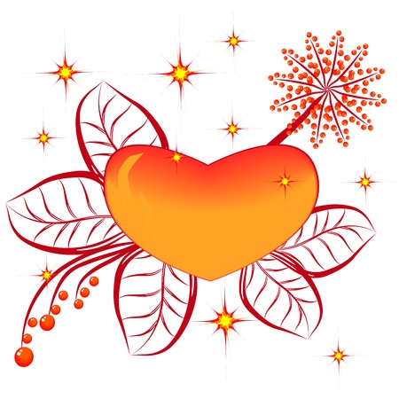 Abstract isolated heart - vector illustrationのイラスト素材