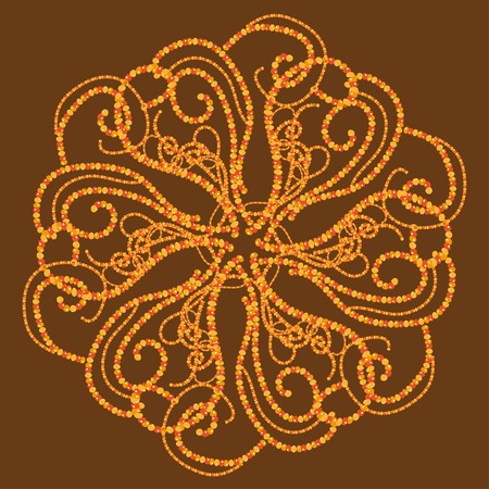 Abstract isolated vector flower. illustration.のイラスト素材