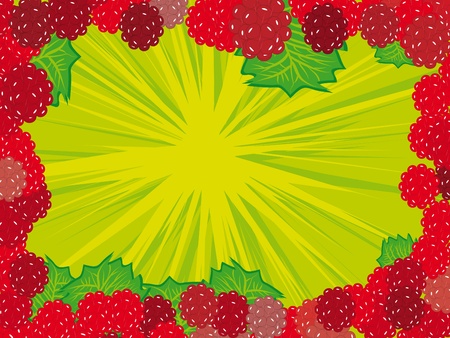 Abstract blue background with bright raspberryのイラスト素材