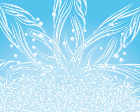 stylish blue abstract background of winter illustrationのイラスト素材