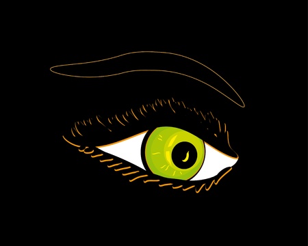 Beautiful female eye.Vector illustrationのイラスト素材