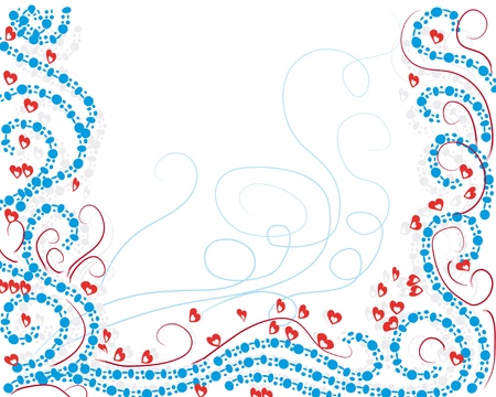 abstract floral frame for you designのイラスト素材