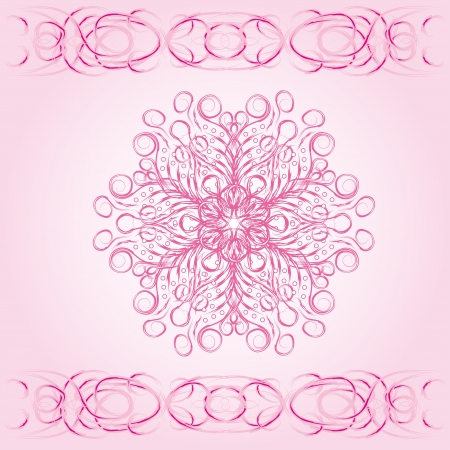 beautiful winter card with abstract isolated snowflake. illustration.のイラスト素材