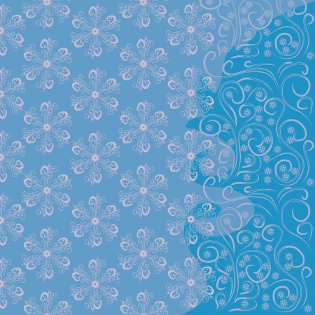 stylish abstract seamless pattern of winter with snowflakesのイラスト素材