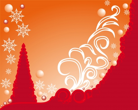 beautiful  frame with abstract Christmas tree for your designのイラスト素材