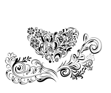 isolated heartのイラスト素材