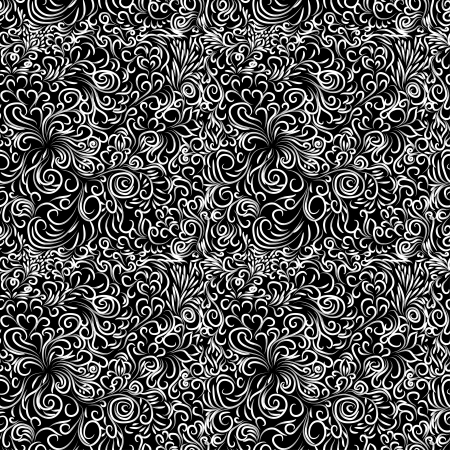 colorful pattern with curl branches for use as a designのイラスト素材