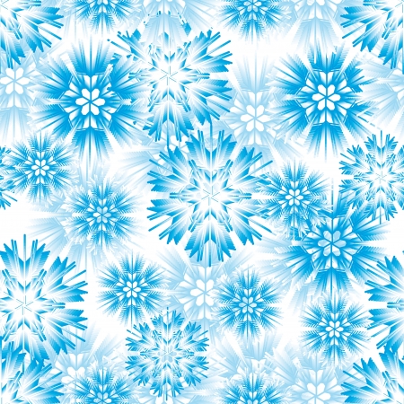 winter seamless with abstract vector snowflakesのイラスト素材