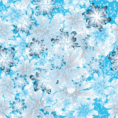 bright flower vector background with shades of blue.のイラスト素材