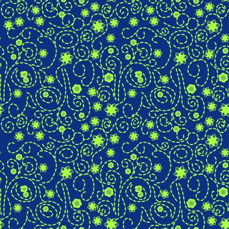 abstract seamless pattern with flowersのイラスト素材