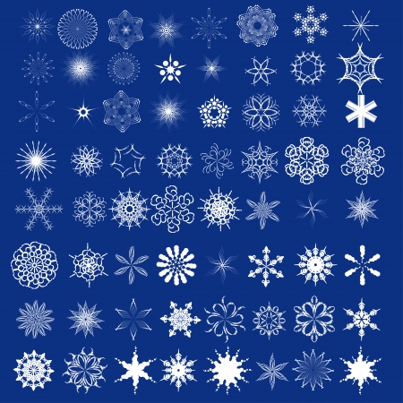 collection of snowflakes. Winter symbols for use in your designのイラスト素材