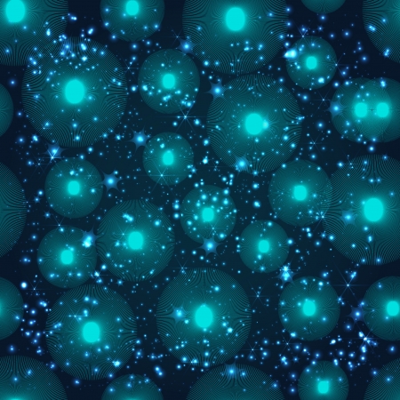 abstract pattern bubbles and starsのイラスト素材