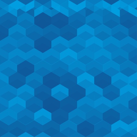 blue background with triangles and diamonds.
