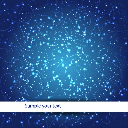 dark blue background   with light elementsのイラスト素材