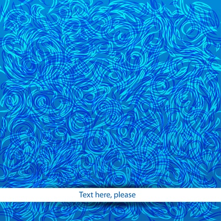 blue vintage seamless patternのイラスト素材