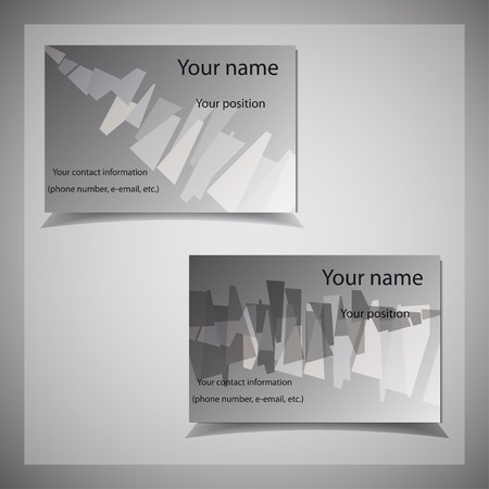 set of two cards to identify you.のイラスト素材