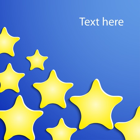 background with paper starsのイラスト素材