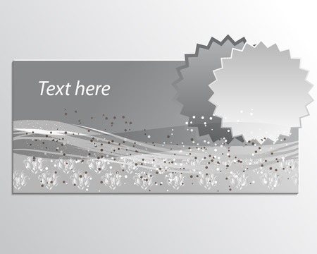 banner for your text in snadows of greyのイラスト素材