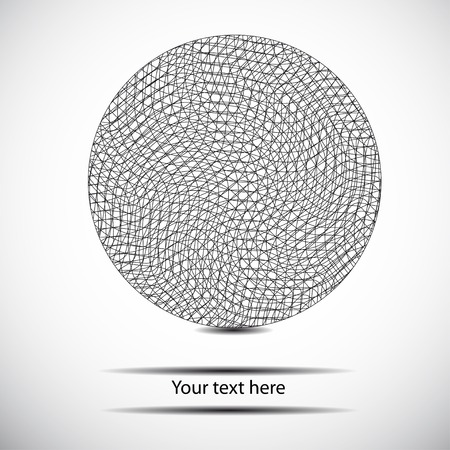 black and white geometry circleのイラスト素材