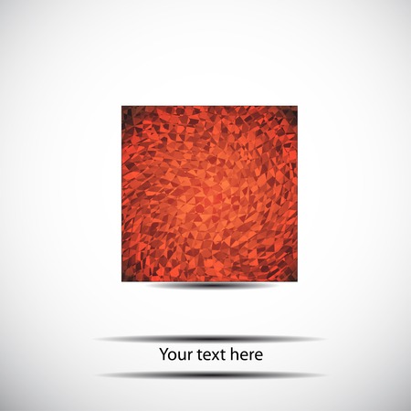 red geometry squareのイラスト素材