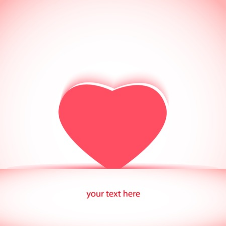 card with a paper heartのイラスト素材