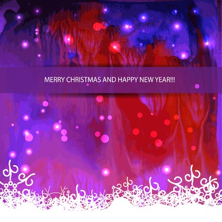 frame with snowflakes on colors texture. Winter template for your card with place for your textのイラスト素材