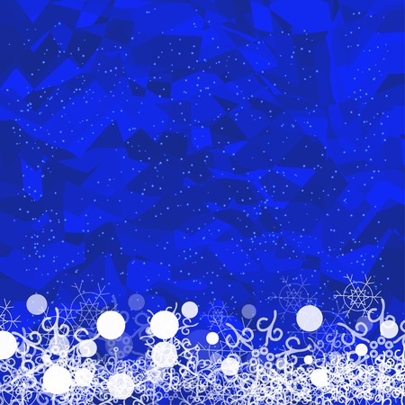 abstract lacy flower or snowflake with geometry effectのイラスト素材